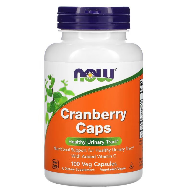 Натуральная добавка NOW Cranberry Caps, 100 вегакапсул,  мл, Now. Hатуральные продукты. Поддержание здоровья 