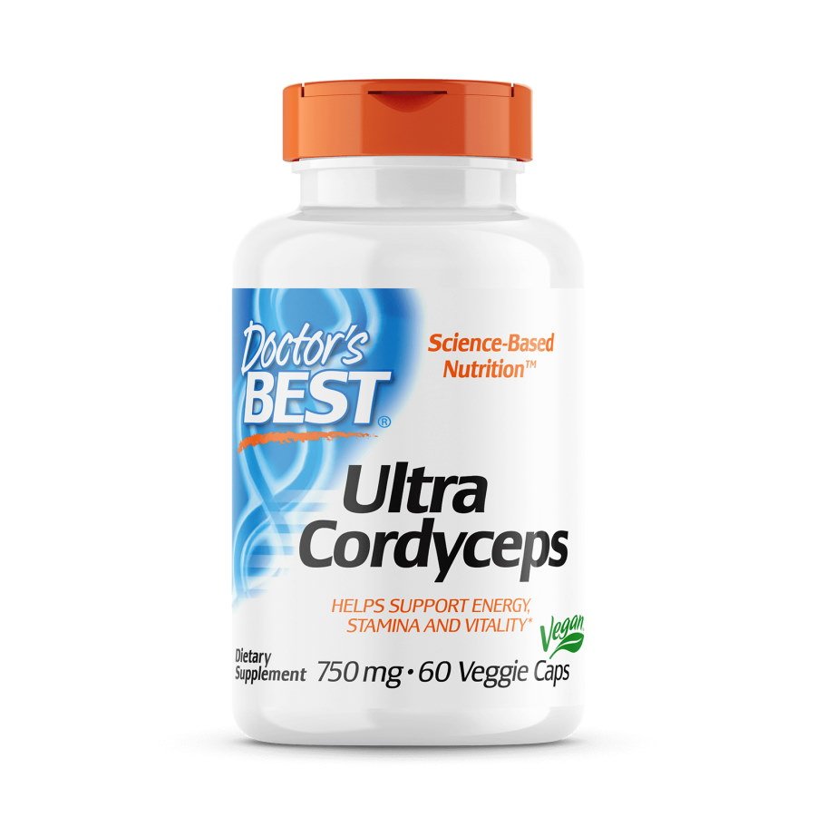 Натуральная добавка Doctor's Best Ultra Cordyceps, 60 капсул,  мл, Doctor's BEST. Hатуральные продукты. Поддержание здоровья 