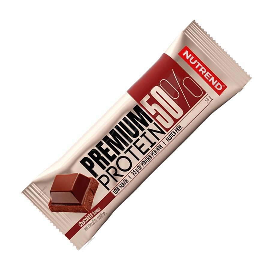 Батончик Nutrend Premium Protein Bar 50%, 50 грамм Шоколад СРОК 08.22,  мл, Nutrend. Батончик. 