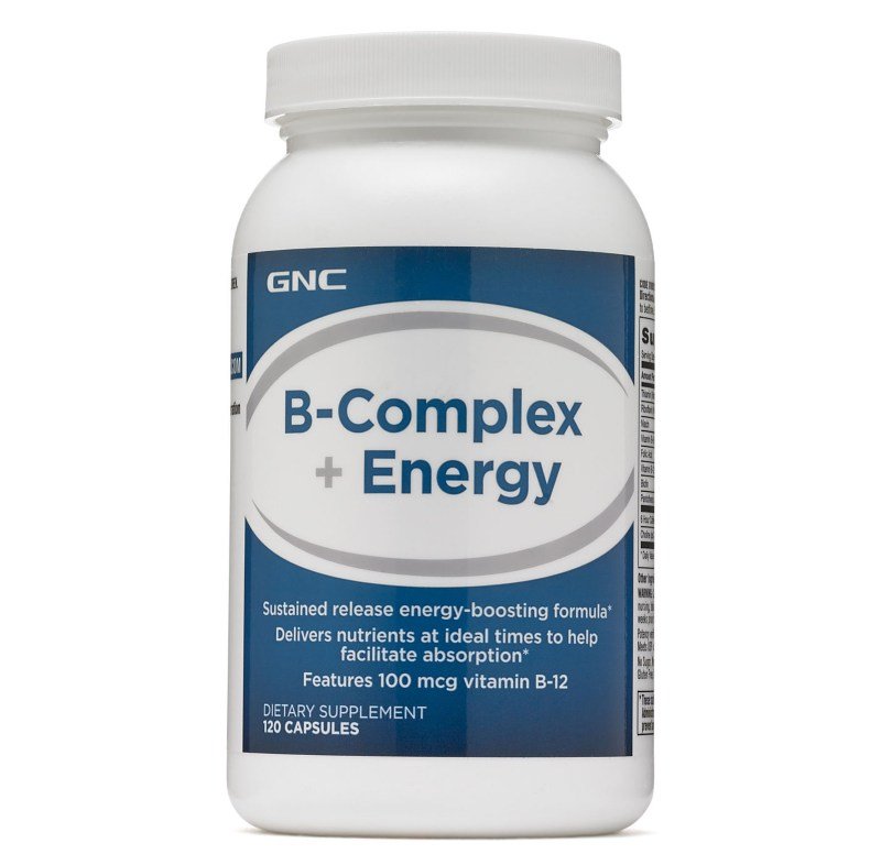 Витамины и минералы GNC B-Complex + Energy, 120 капсул,  мл, GNC. Витамины и минералы. Поддержание здоровья Укрепление иммунитета 