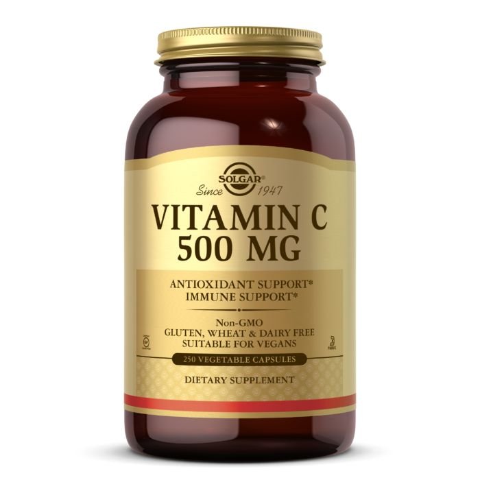 Витамины и минералы Solgar Vitamin C 500 mg, 250 вегакапсул,  мл, Solgar. Витамины и минералы. Поддержание здоровья Укрепление иммунитета 