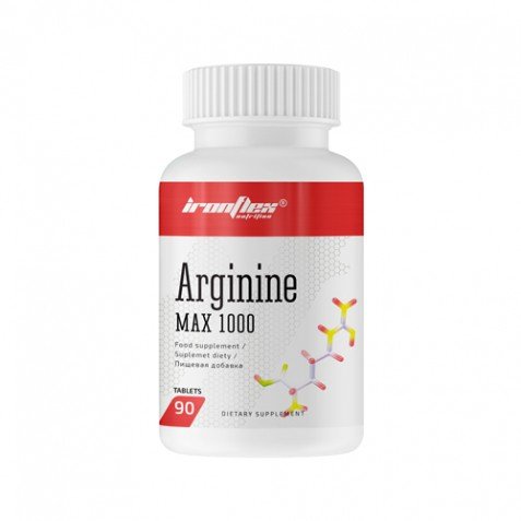 Аминокислота IronFlex Arginine MAX 1000, 90 таблеток,  мл, IronFlex. Аминокислоты. 