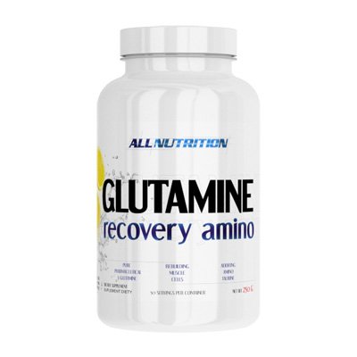 AllNutrition Glutamine Recovery Amino 250 г Лимон,  мл, AllNutrition. Глютамин. Набор массы Восстановление Антикатаболические свойства 