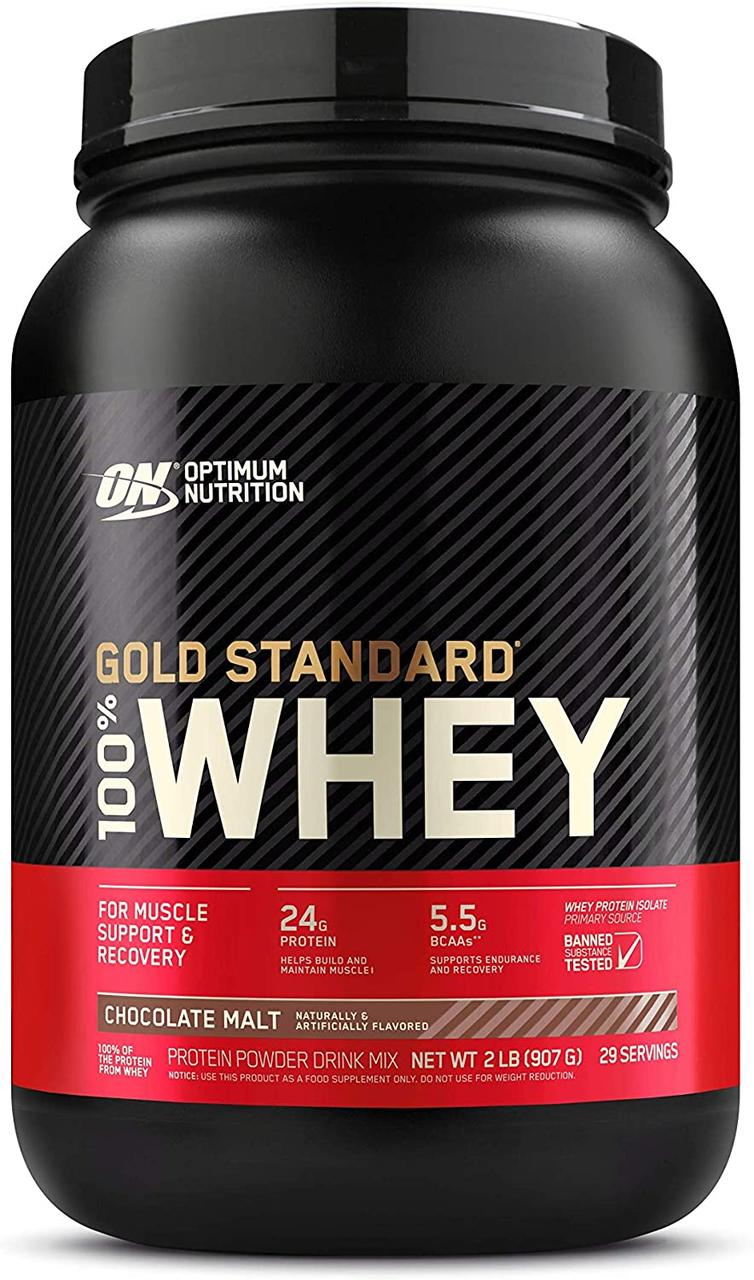 Optimum Nutrition Сывороточный протеин изолят Optimum Nutrition 100% Whey Gold Standard (0,9 кг) оптимум вей голд стандарт  chocolate malt, , 0.9 