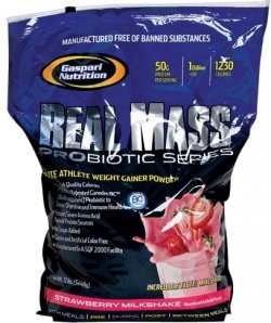 Real Mass Probiotic, 5448 g, Gaspari Nutrition. Gainer. Mass Gain Energy & Endurance recovery 