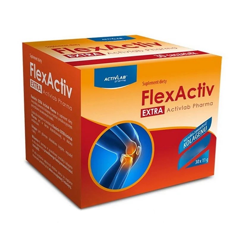Для суставов и связок Activlab Pharma Flex Activ Extra, 30*11 грамм Смородина с клюквой,  ml, ActivLab. For joints and ligaments. General Health Ligament and Joint strengthening 