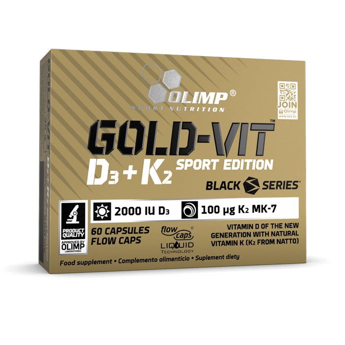 Витамины и минералы Olimp Gold-Vit D3+K2 Sport Edition, 60 капсул,  ml, Olimp Labs. Vitamins and minerals. General Health Immunity enhancement 