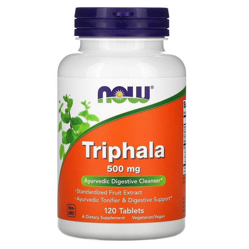 Now NOW Foods Triphala 500 mg 120 Tabs, , 120 шт.