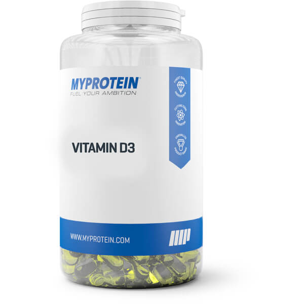 Vitamin D3, 180 pcs, MyProtein. Vitamin D. 