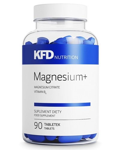 Magnesium+, 90 шт, KFD Nutrition. Магний Mg. Поддержание здоровья Снижение холестерина Предотвращение утомляемости 