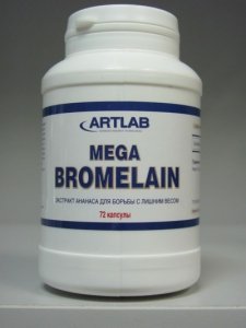 Mega Bromelain, 72 шт, Artlab. Жиросжигатель. Снижение веса Сжигание жира 