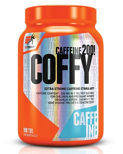 Coffy 200 mg Stimulant, 100 piezas, EXTRIFIT. Energía. Energy & Endurance 