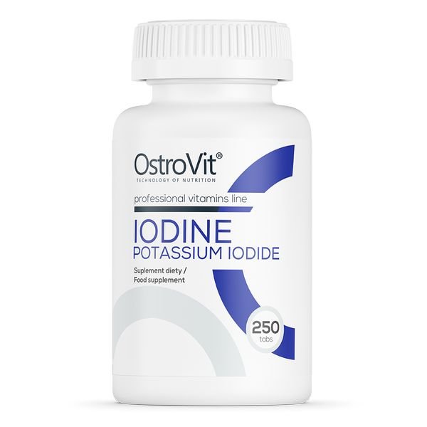 Витамины и минералы OstroVit IODINE Potassium Iodide, 250 таблеток,  ml, OstroVit. Vitamins and minerals. General Health Immunity enhancement 