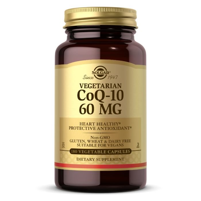 Витамины и минералы Solgar Vegetarian CoQ-10 60 mg, 180 вегакапсул,  ml, Solgar. Vitamins and minerals. General Health Immunity enhancement 
