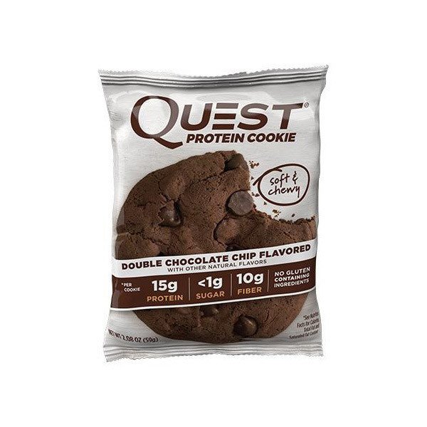 Протеиновое печенье Quest Nutrition Quest Protein Cookie (59 г) double chocolate chip,  мл, Quest Nutrition. Заменитель питания. 
