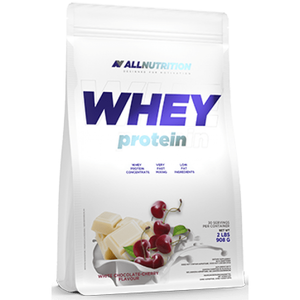Сывороточный протеин концентрат AllNutrition Whey Protein (900 г) алл нутришн White Chocolate Cherry,  мл, AllNutrition. Сывороточный концентрат