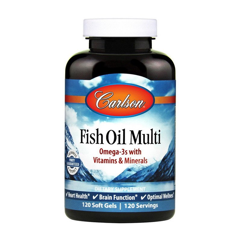 Carlson Labs Омега 3 Carlson Labs Fish Oil Multi (120 капс)  рыбий жир карлсон лаб, , 120 