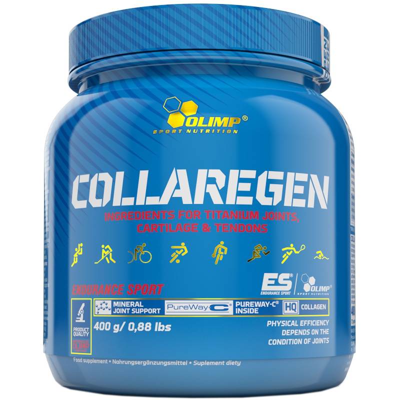 Для суставов и связок Olimp Collaregen, 400 грамм Апельсин,  ml, Olimp Labs. For joints and ligaments. General Health Ligament and Joint strengthening 