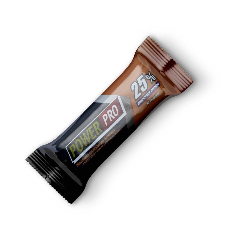 Power Pro Батончик Power Pro 25% с карнитином, 60 грамм - какао, , 60 