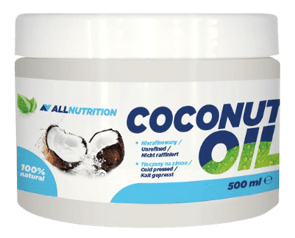 Coconut Oil, 500 мл, AllNutrition. Заменитель питания. 
