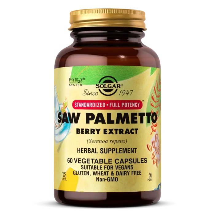 Solgar Натуральная добавка Solgar SFP Saw Palmetto Berry Extract, 60 вегакапсул, , 