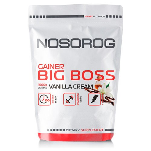 Nosorog Гейнер для набора массы Nosorog Gainer Big Boss (1,5 кг) носорог биг босс ваниль, , 1.5 