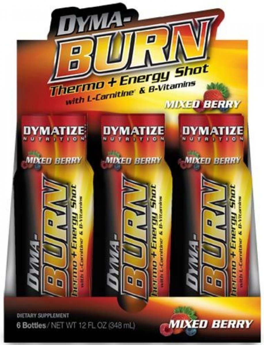Dyma-Burn Thermo + Energy Shots (6 х 58 мл), 6 piezas, Dymatize Nutrition. Termogénicos. Weight Loss Fat burning 