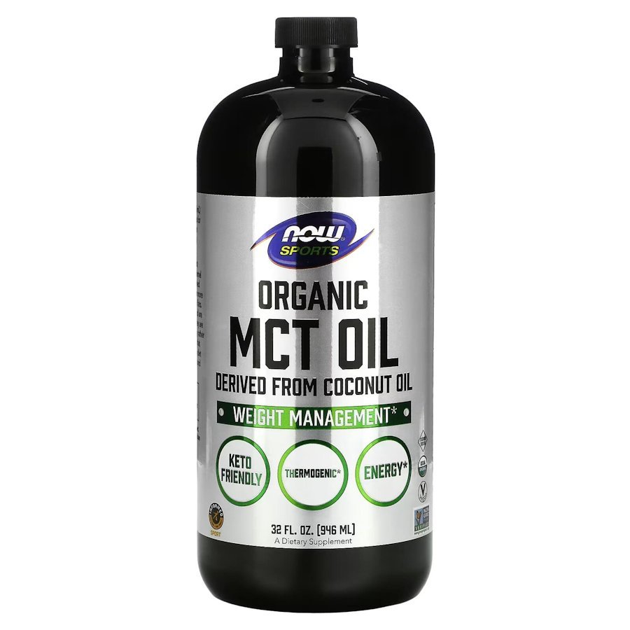 Now Предтренировочный комплекс NOW Sports Organic MCT Oil, 946 мл, , 