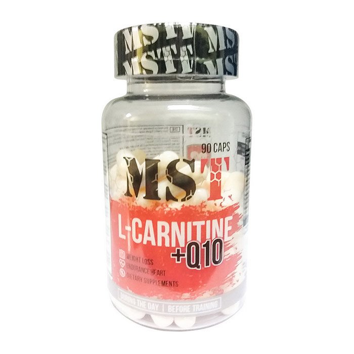 MST Nutrition Л-карнитин MST L-Carnitine + Q10 (90 капс) мст, , 90 