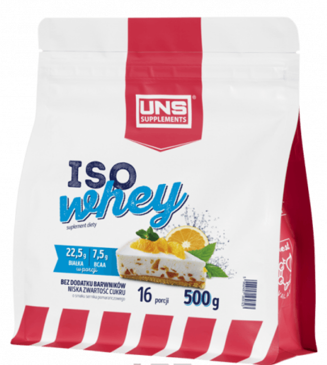 ISO Whey, 500 g, UNS. Whey Isolate. Lean muscle mass Weight Loss recovery Anti-catabolic properties 