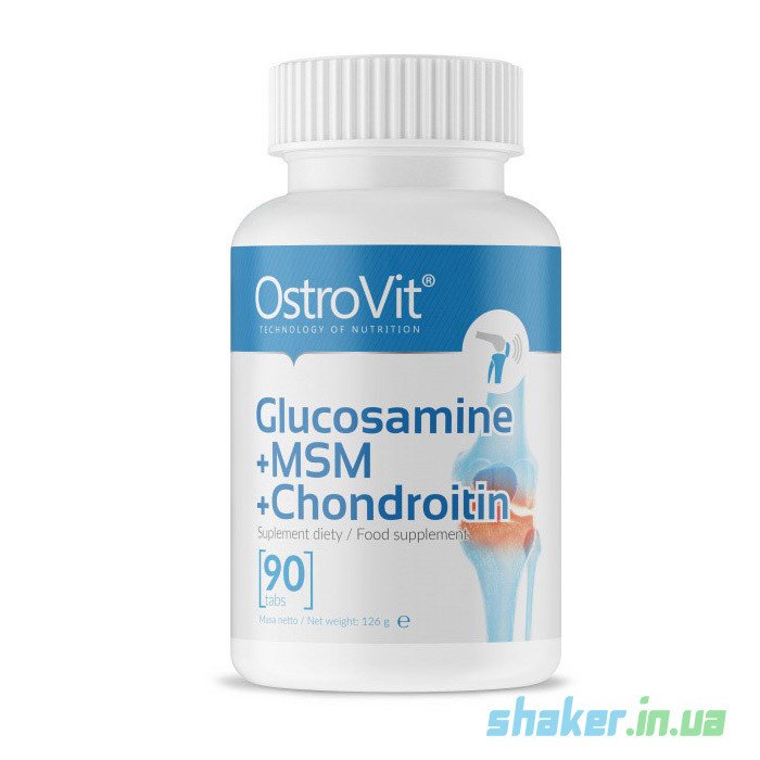 OstroVit Глюкозамин хондроитин МСМ OstroVit Glucosamine MSM Chondroitin (90 таб) островит, , 90 
