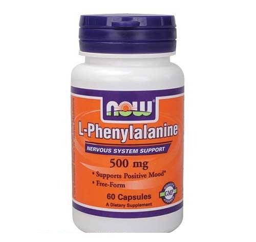 L-Phenylalanine 500 mg, 60 pcs, Now. Amino Acids. 