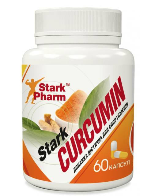 Curcumin 500 mg Stark Pharm 60 caps,  мл, Stark Pharm. Бустер тестостерона. Поддержание здоровья Повышение либидо Aнаболические свойства Повышение тестостерона 