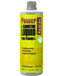L-Carnitine Liquid, 1000 ml, Power Man. L-carnitine. Weight Loss General Health Detoxification Stress resistance Lowering cholesterol Antioxidant properties 