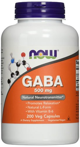 NOW GABA 500 mg Veg Capsules 200 капс Без вкуса,  ml, Now. Special supplements. 