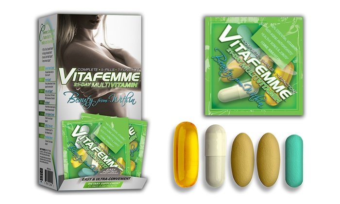VitaFemme 21-Day Multivitamin, 21 pcs, AllMax. Vitamin Mineral Complex. General Health Immunity enhancement 