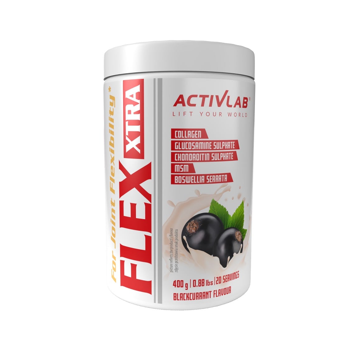 Для суставов и связок Activlab Flex Xtra, 400 грамм Черная смородина,  мл, ActivLab. Хондропротекторы. Поддержание здоровья Укрепление суставов и связок 