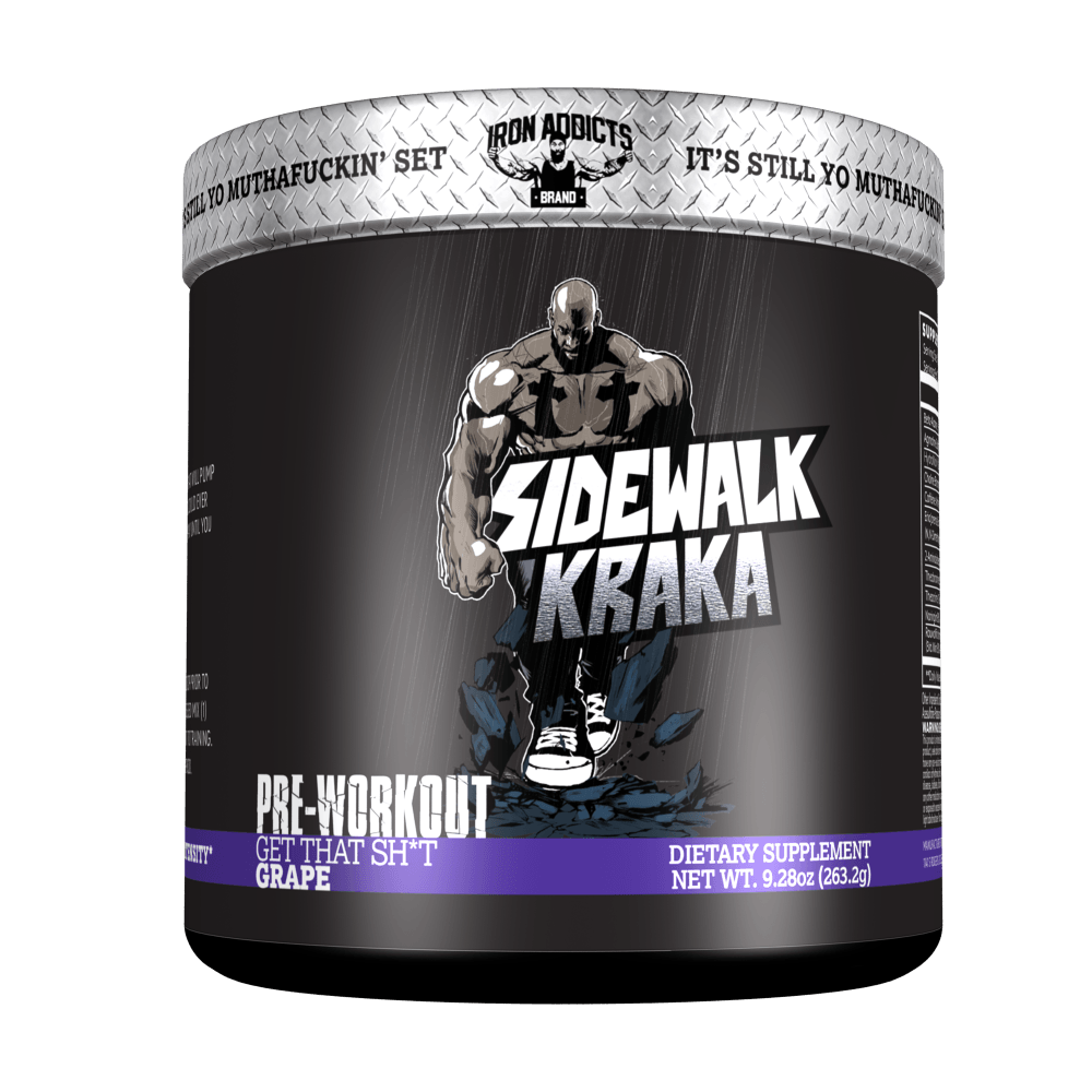 Sidewalk Kraka, 270 g, Iron Addicts Brand. Pre Workout. Energy & Endurance 