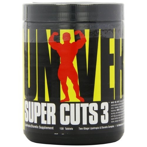 Жиросжигатель Universal Super Cuts 3, 130 таблеток,  ml, Universal Nutrition. Fat Burner. Weight Loss Fat burning 