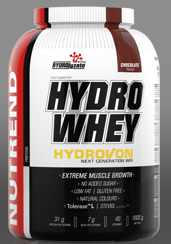 Hydro Whey, 1600 g, Nutrend. Suero aislado. Lean muscle mass Weight Loss recuperación Anti-catabolic properties 
