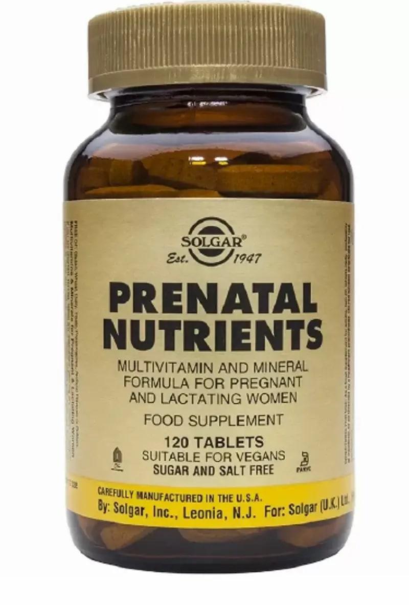 Prenatal Nutrients Solgar 120 Tabs,  мл, Solgar. Витамины и минералы. Поддержание здоровья Укрепление иммунитета 