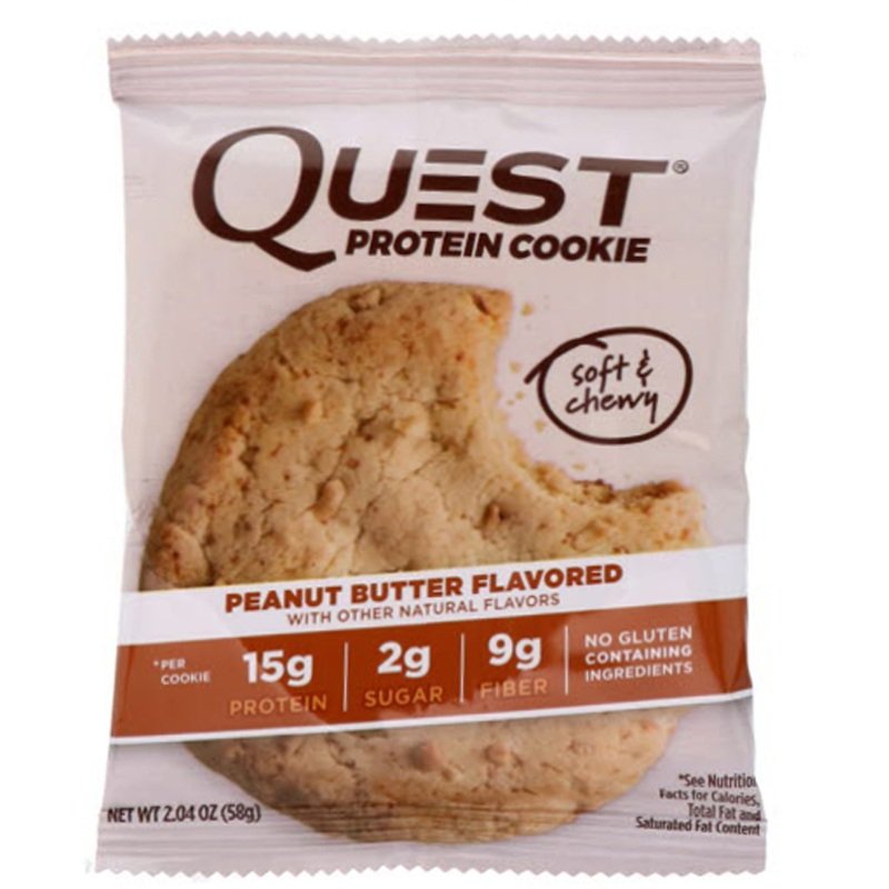 Батончик Quest Nutrition Protein Cookie, 59 грамм Арахисовое масло,  ml, Quest Nutrition. Bares. 