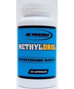 MethylDrol, 60 шт, Ge Pharma. Бустер тестостерона. Поддержание здоровья Повышение либидо Aнаболические свойства Повышение тестостерона 