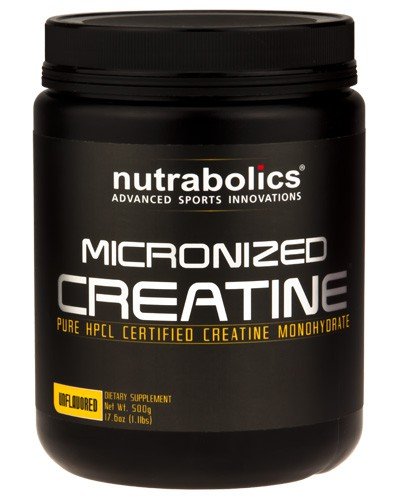 Micronized Creatine, 500 g, Nutrabolics. Creatine monohydrate. Mass Gain Energy & Endurance Strength enhancement 