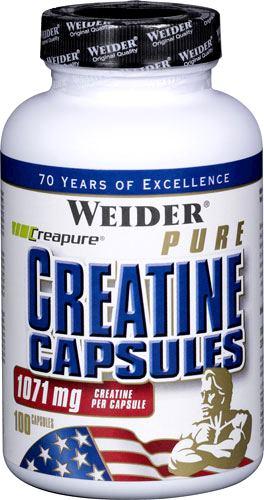 Креатин Weider Creatine Capsules 100 caps,  ml, Weider. Сreatine. Mass Gain Energy & Endurance Strength enhancement 