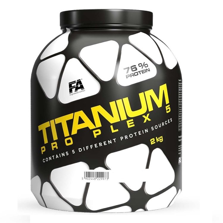 Протеин Fitness Authority Titanium Pro Plex 5, 2 кг Ваниль,  мл, Fitness Authority. Протеин. Набор массы Восстановление Антикатаболические свойства 