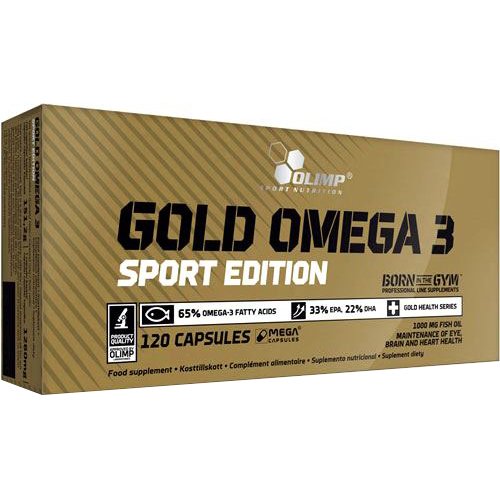Жирные кислоты Olimp Gold Omega 3 Sport Edition, 120 капсул,  ml, Olimp Labs. Grasas. General Health 