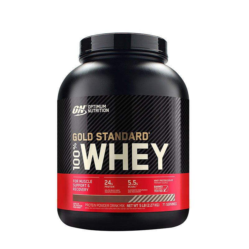 Протеин Optimum Gold Standard 100% Whey, 2.27 кг Двойной шоколад,  мл, Optimum Nutrition. Протеин. Набор массы Восстановление Антикатаболические свойства 