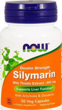 Now NOW Silymarin Milk Thistle 300 мг - 50 веган кап, , 50 