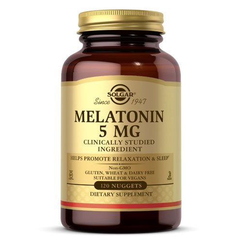 Solgar Melatonin 5 mg 120 таб Без вкуса,  ml, Solgar. Melatoninum. Improving sleep recuperación Immunity enhancement General Health 